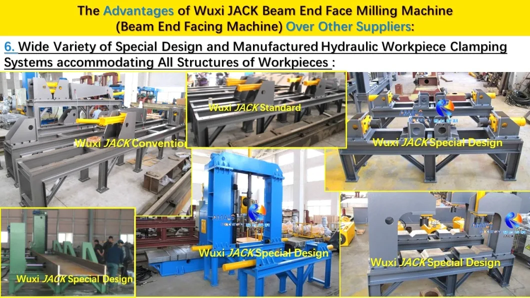 Heavy Duty Large Scale Size Steel Structure Member Pipe Box I H Beam End Face Milling Machine for Facing