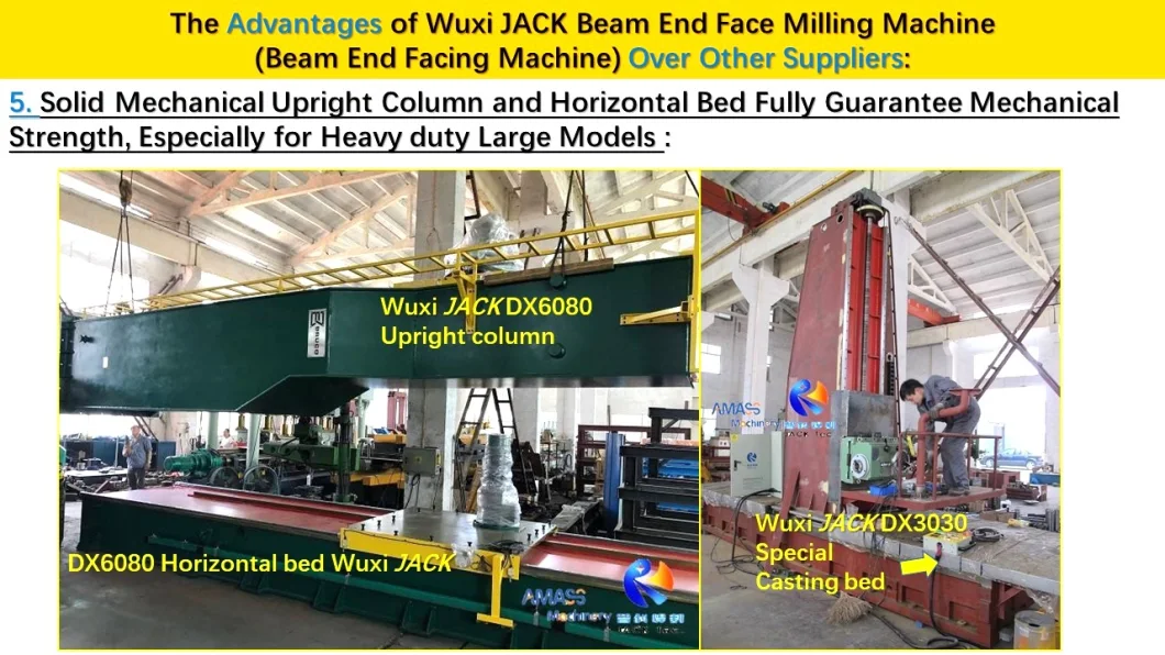 Heavy Duty Large Scale Size Steel Structure Member Pipe Box I H Beam End Face Milling Machine for Facing